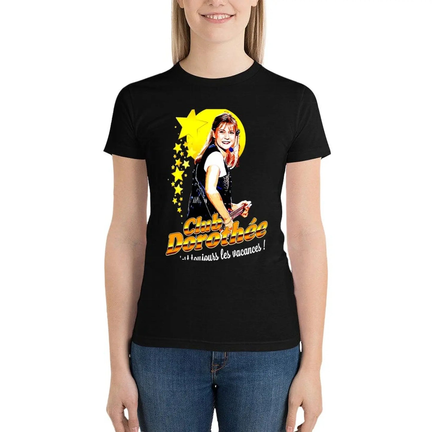 Dorothee Club T-Shirt Aesthetic clothing funnys t shirts for Womens