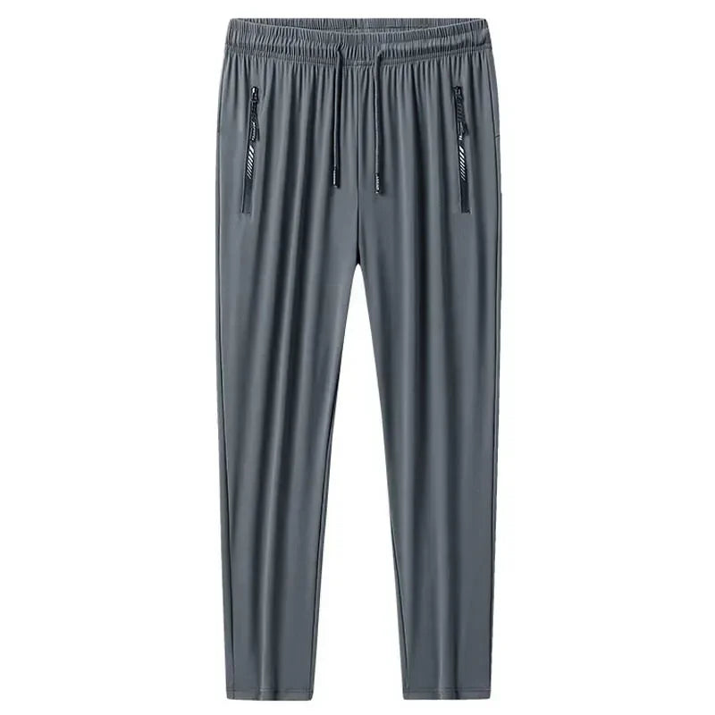 Plus Size 7XL 8XL 9XL Men's Summer Hiking Travel Pants Breathable Athletic Fishing Active Joggers Gym Sports Jersey Sweatpants
