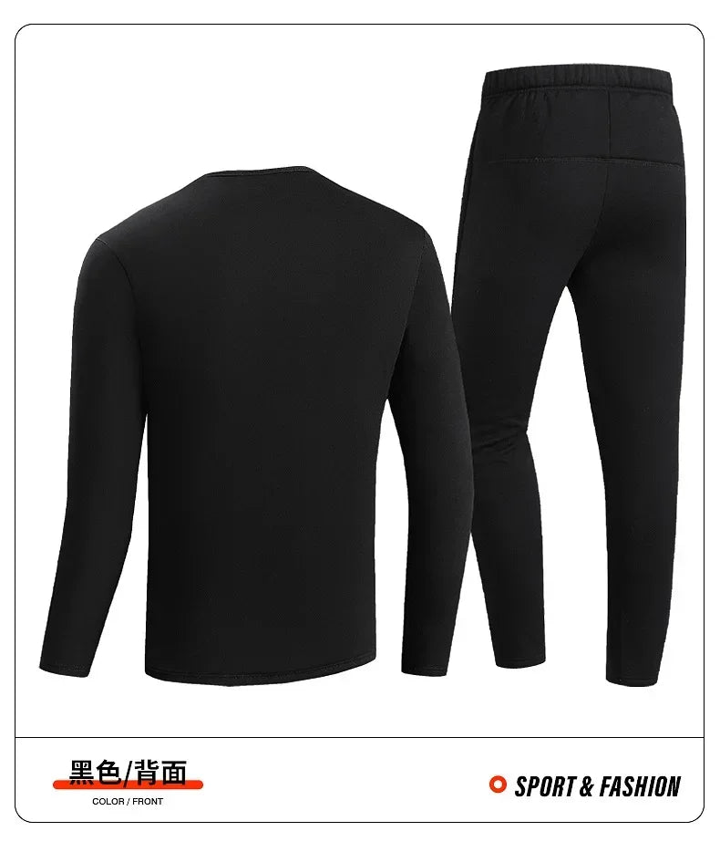 Men Winter Thermal Heated Jacket Underwear Women's Cycling Suit USB Electric Heating Clothing Fleece Thermal Long Johns