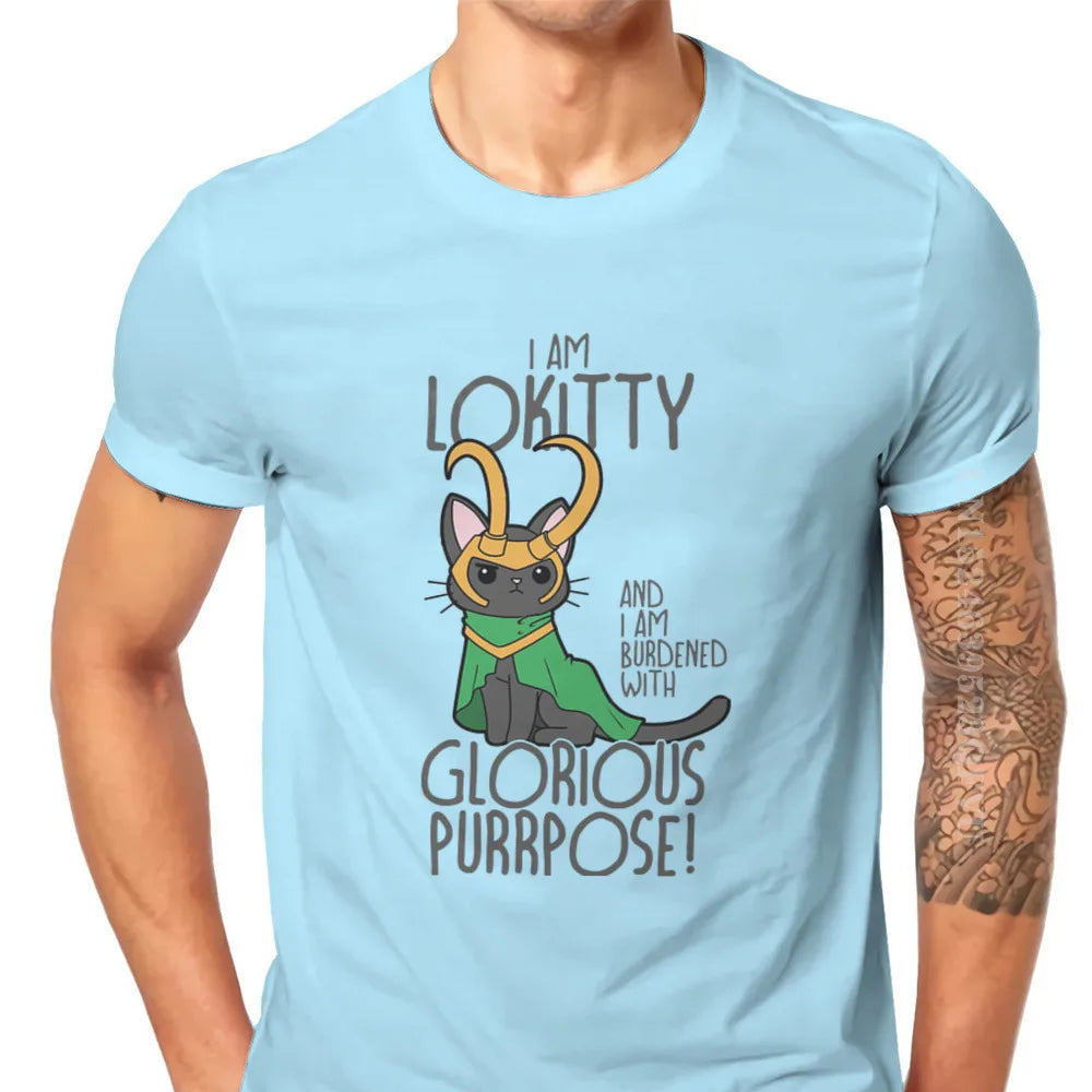 LOKITTY Norse Mythology Loki Men T Shirts Vintage Grunge Large Retro Tshirts New Arrivals Harajuku Men Tshirt Clothing