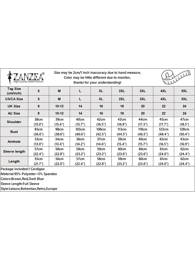 ZANZEA Autumn Fashion Long Sleeve Buttons Jumpers Women Sweaters Cardigan Casual Loose Sweaters Pullovers Solid Blouses Tops
