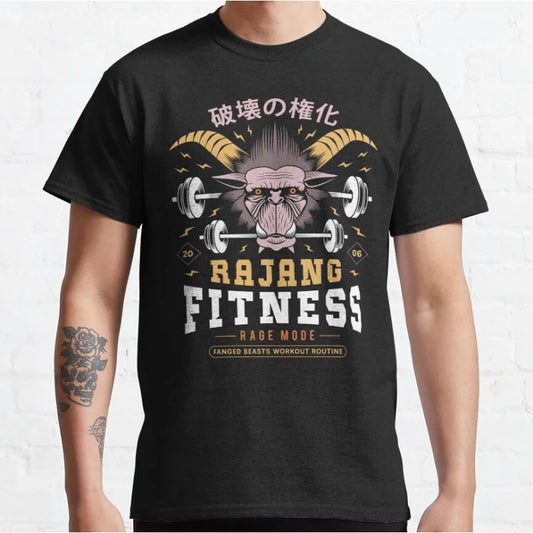 Rajang Fitness Funny GYM 80s Vintage Monster hunter world Video game MHW graphic t shirts for fans large size tops S-6xl