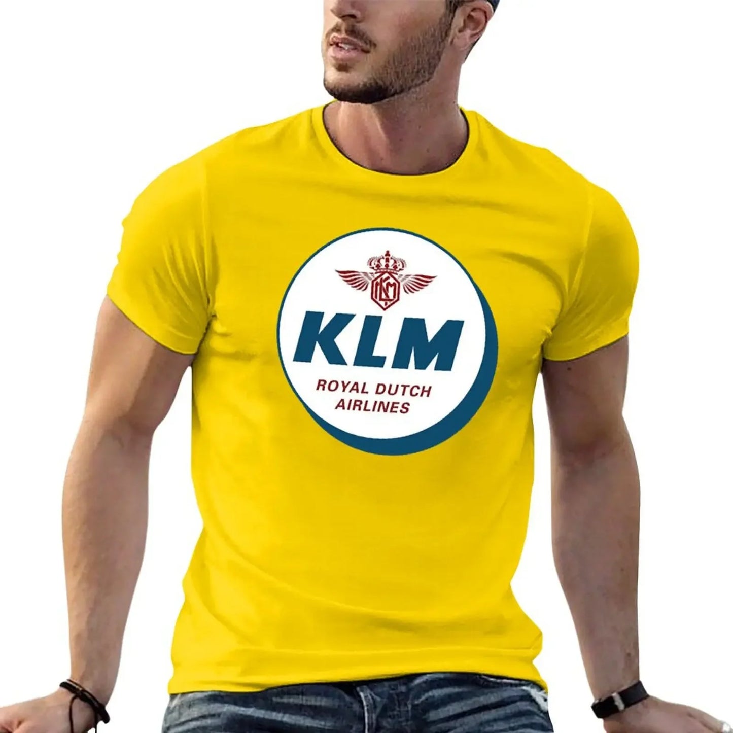 Simple KLM Design T-Shirt essential t shirt boys whites mens clothing