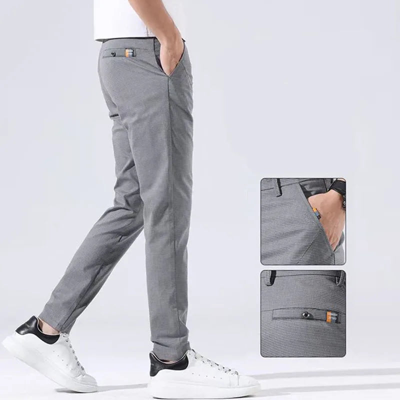 Spring Summer All-match Men Suit Pants Business Office Korean Streetwear Fashion Male Clothing Slim Casual Straight Trousers 38