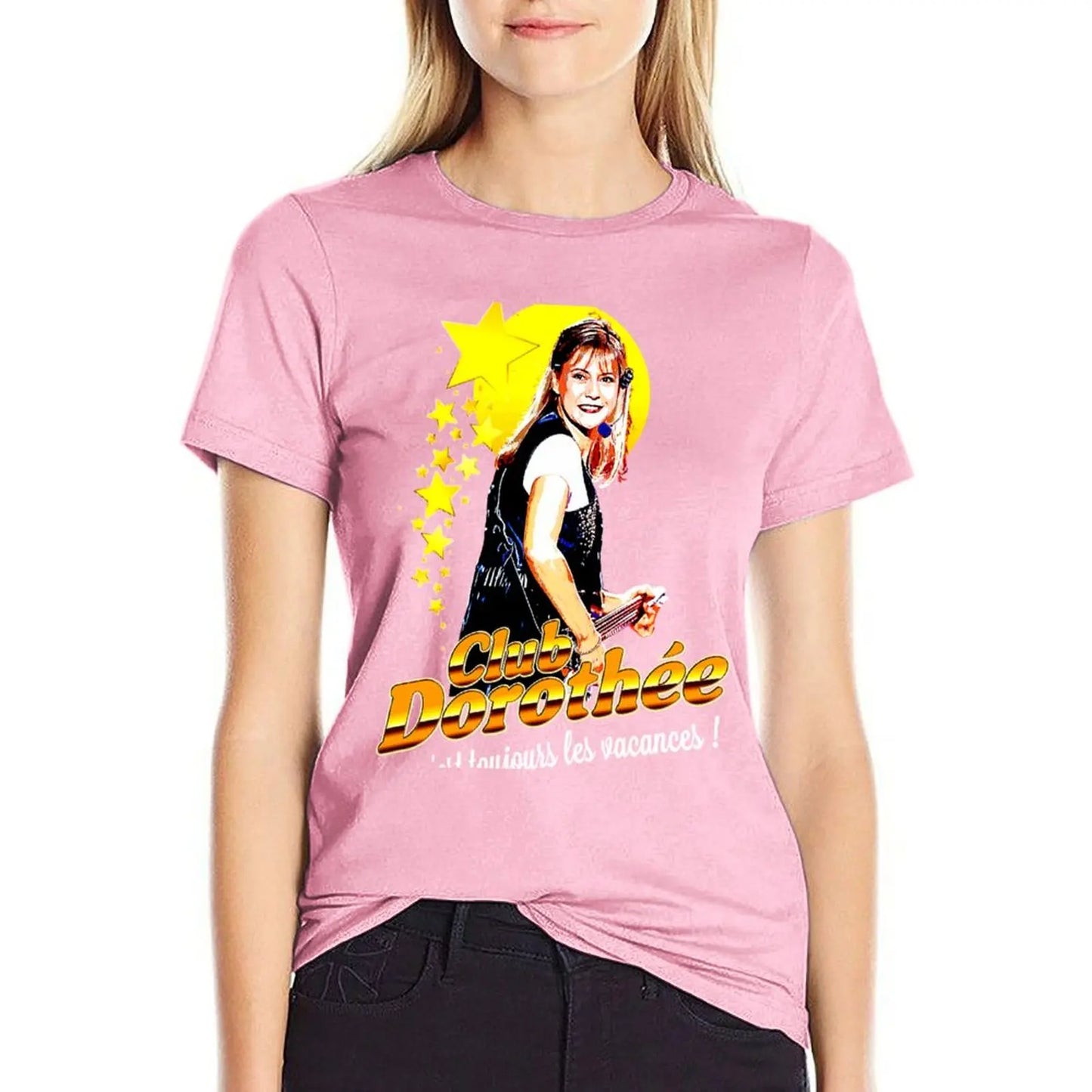 Dorothee Club T-Shirt Aesthetic clothing funnys t shirts for Womens