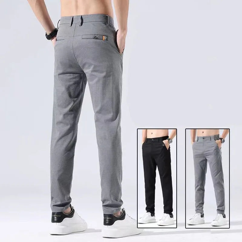 Spring Summer All-match Men Suit Pants Business Office Korean Streetwear Fashion Male Clothing Slim Casual Straight Trousers 38