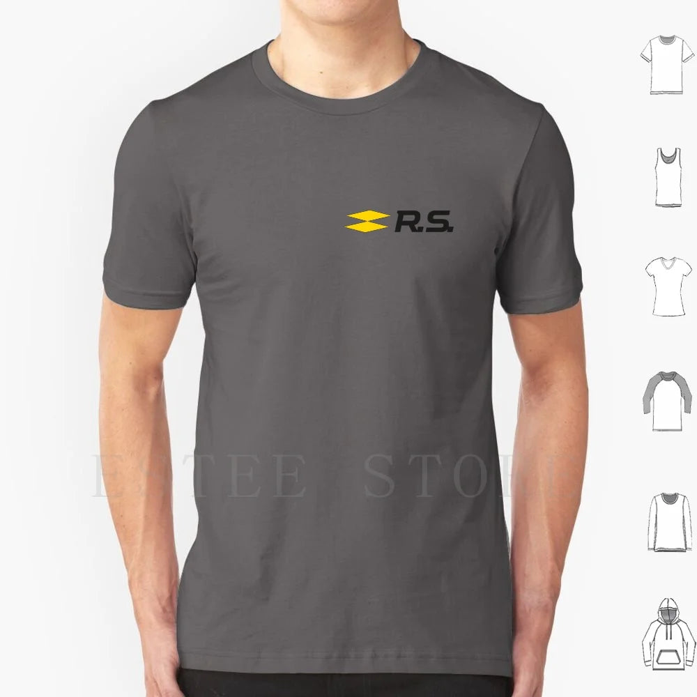 Sport Rs Logo T Shirt Men Cotton 6xl Sport French Megan Rs Chopped Off Sportscar Fun Because Manufacturer Maker Producer