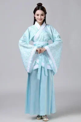 Vintage Hanfu Women Top Skirt 2 Piece Set Costume Festival Outfit Cosplay Ladies Dress Suit Elegant Traditional Chinese Clothing