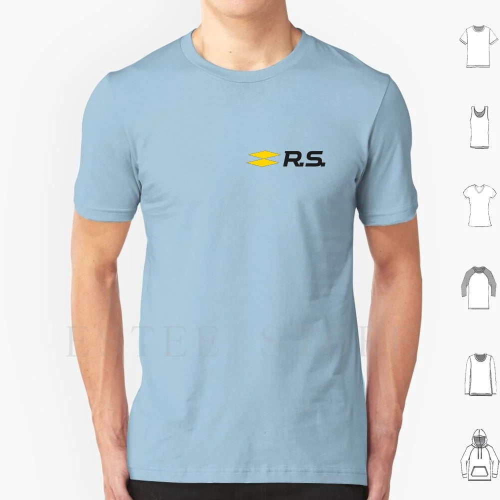 Sport Rs Logo T Shirt Men Cotton 6xl Sport French Megan Rs Chopped Off Sportscar Fun Because Manufacturer Maker Producer