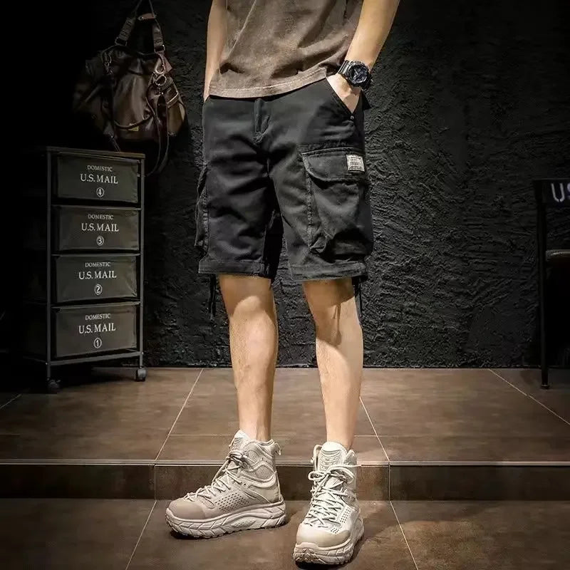 Male Short Pants Baggy Bermuda Loose Half Work Long Men's Cargo Shorts Wide Elegant Wholesale New In Y2k Beautiful Strech