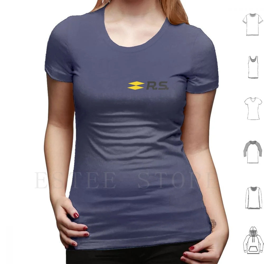 Sport Rs Logo T Shirt Men Cotton 6xl Sport French Megan Rs Chopped Off Sportscar Fun Because Manufacturer Maker Producer