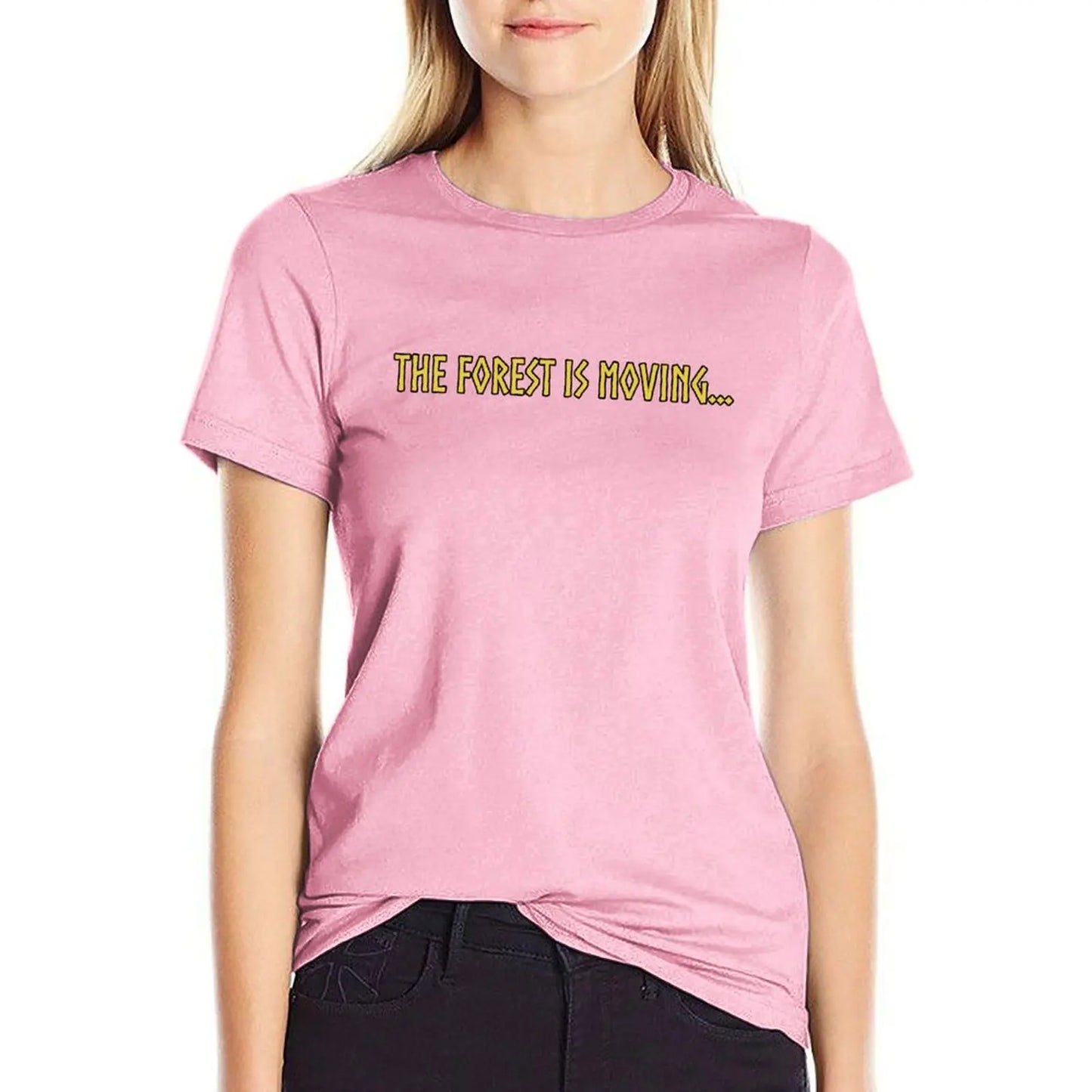 The Forest Is Moving... T-Shirt Aesthetic clothing plus size tops kawaii clothes t-shirt dress for Women long