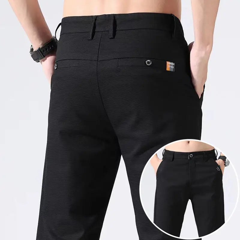 Spring Summer All-match Men Suit Pants Business Office Korean Streetwear Fashion Male Clothing Slim Casual Straight Trousers 38