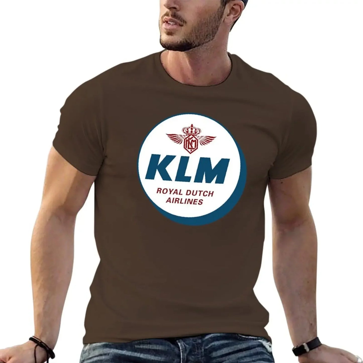 Simple KLM Design T-Shirt essential t shirt boys whites mens clothing