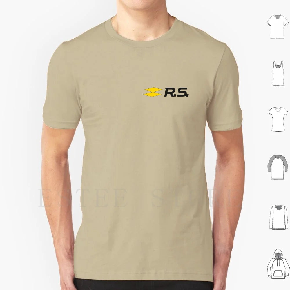 Sport Rs Logo T Shirt Men Cotton 6xl Sport French Megan Rs Chopped Off Sportscar Fun Because Manufacturer Maker Producer