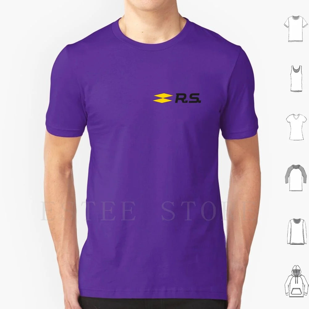 Sport Rs Logo T Shirt Men Cotton 6xl Sport French Megan Rs Chopped Off Sportscar Fun Because Manufacturer Maker Producer