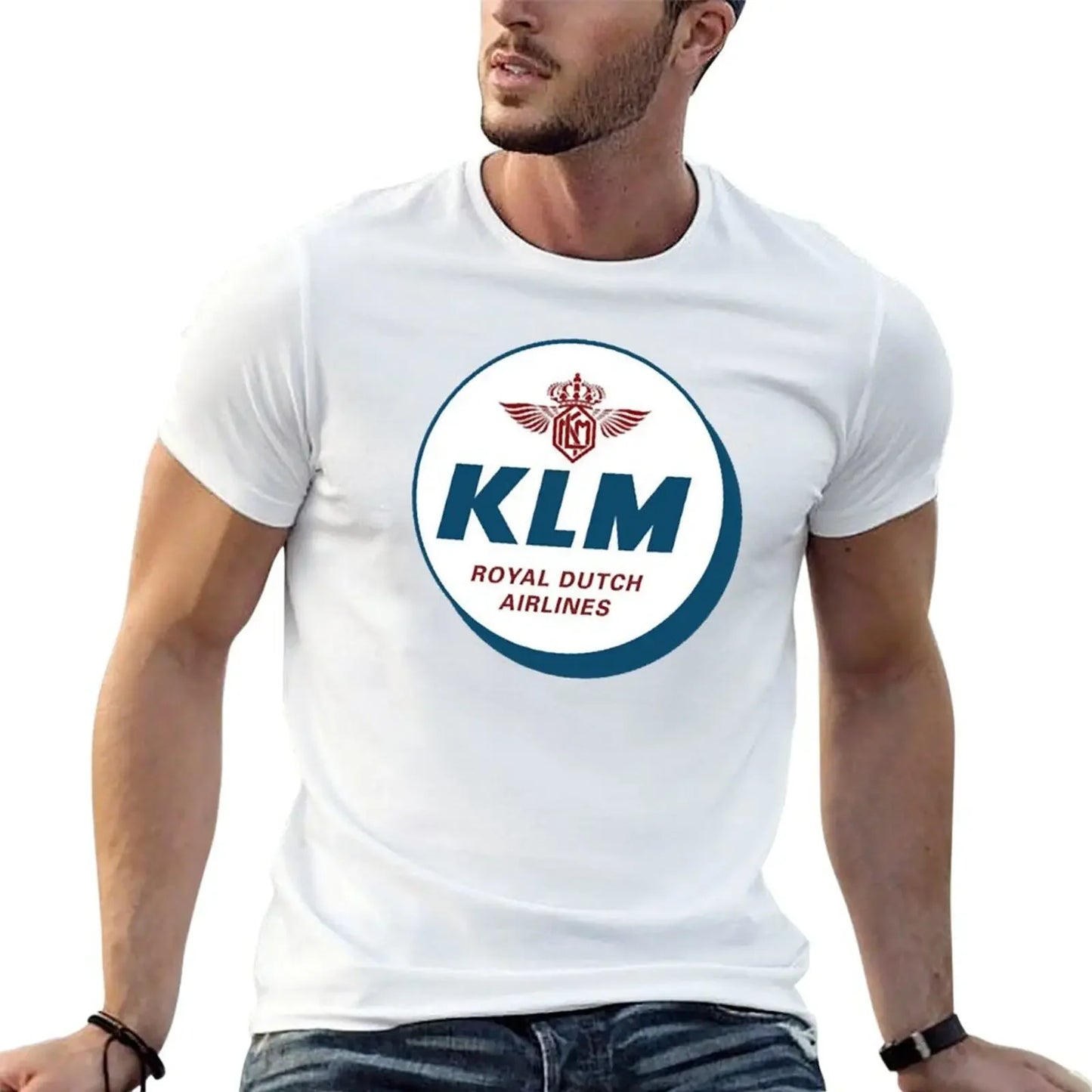 Simple KLM Design T-Shirt essential t shirt boys whites mens clothing