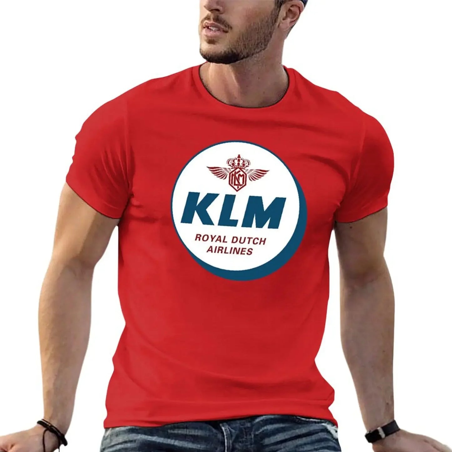 Simple KLM Design T-Shirt essential t shirt boys whites mens clothing