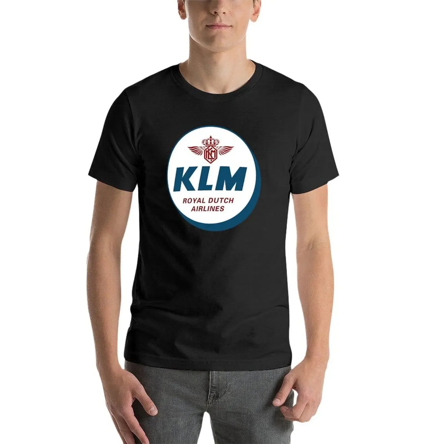 Simple KLM Design T-Shirt essential t shirt boys whites mens clothing