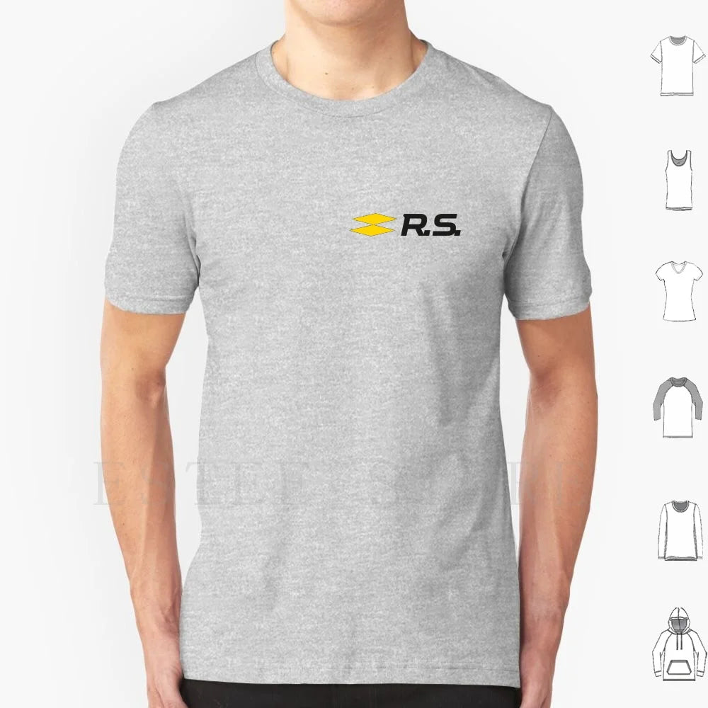 Sport Rs Logo T Shirt Men Cotton 6xl Sport French Megan Rs Chopped Off Sportscar Fun Because Manufacturer Maker Producer