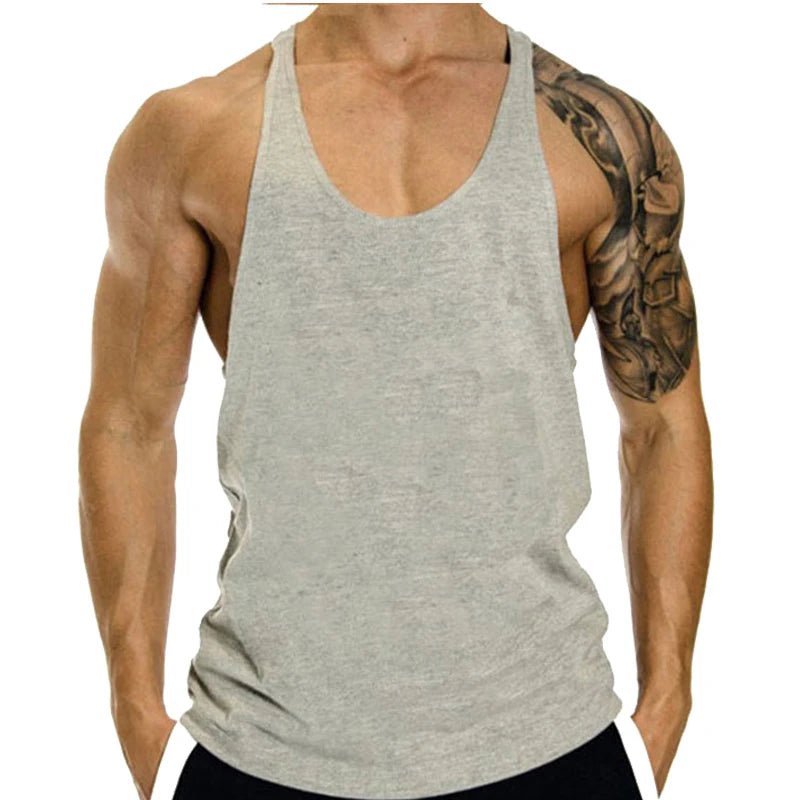 Fitness Clothing Gym T-shirts Suspenders Man Gym Top Men Sleeveless Sweatshirt Men's Clothes Stringer Vests Bodybuilding Shirt