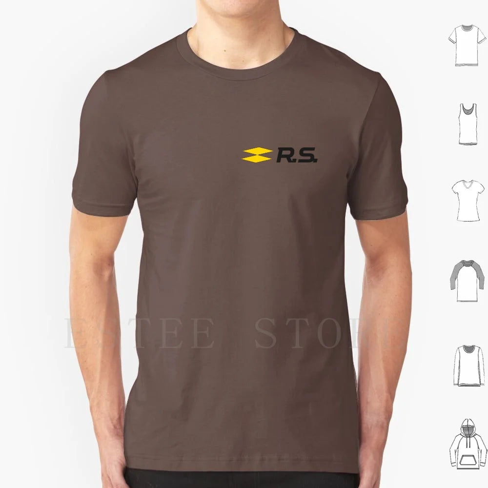 Sport Rs Logo T Shirt Men Cotton 6xl Sport French Megan Rs Chopped Off Sportscar Fun Because Manufacturer Maker Producer