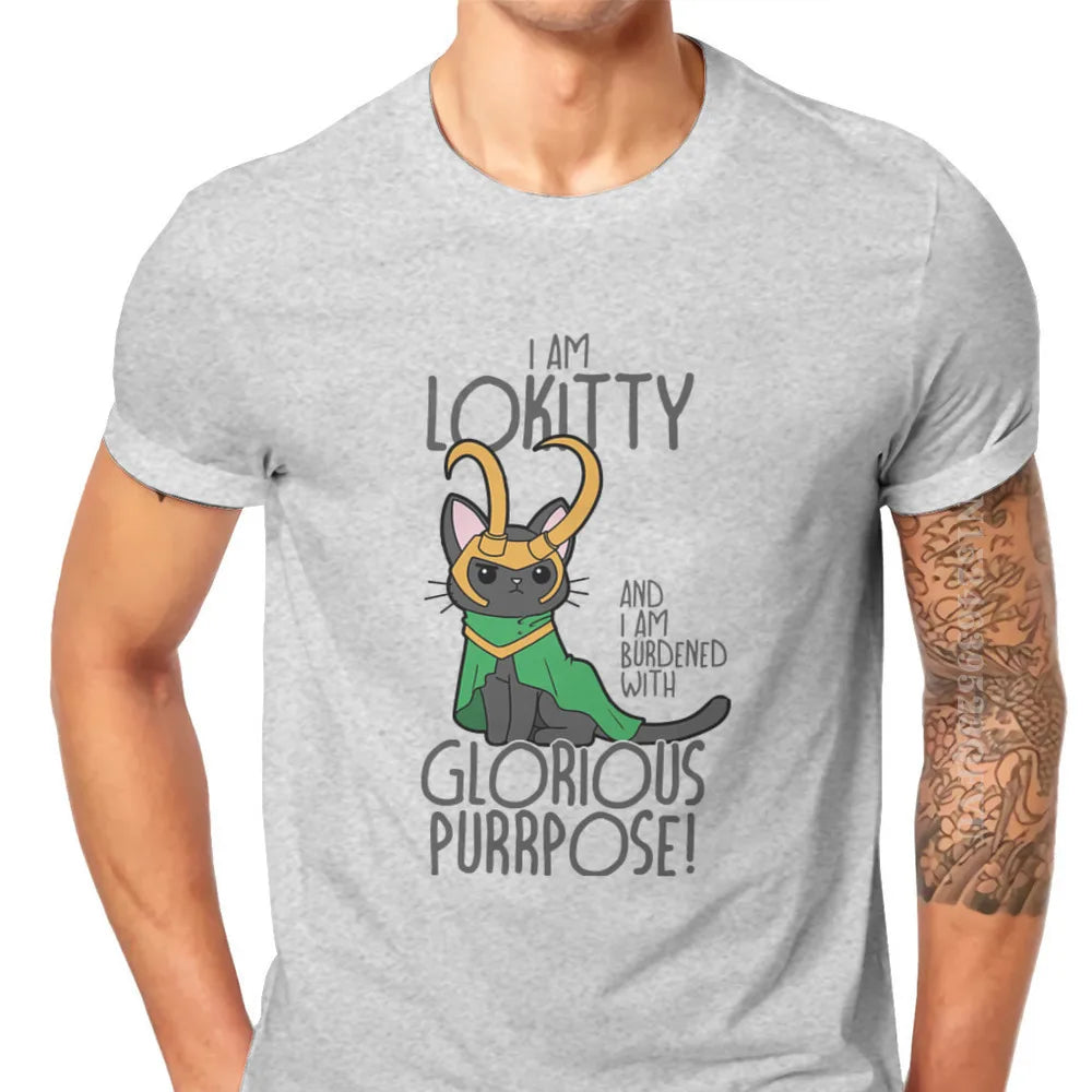 LOKITTY Norse Mythology Loki Men T Shirts Vintage Grunge Large Retro Tshirts New Arrivals Harajuku Men Tshirt Clothing