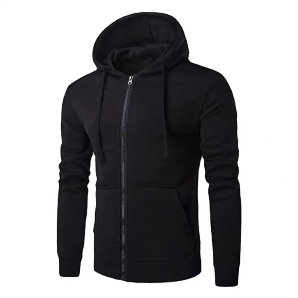 Autumn Men Sweatshirts Long Sleeve Jacket Hoodie Zipper Closure Jacket Male Hoodies Sweatshirt Slim Fit Male Clothing