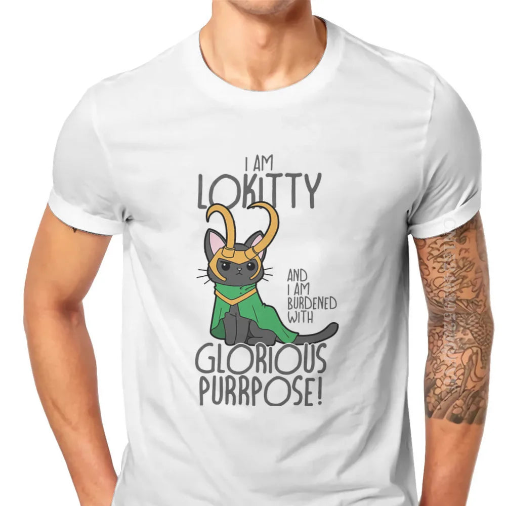 LOKITTY Norse Mythology Loki Men T Shirts Vintage Grunge Large Retro Tshirts New Arrivals Harajuku Men Tshirt Clothing