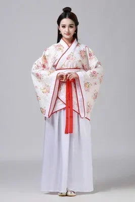 Vintage Hanfu Women Top Skirt 2 Piece Set Costume Festival Outfit Cosplay Ladies Dress Suit Elegant Traditional Chinese Clothing