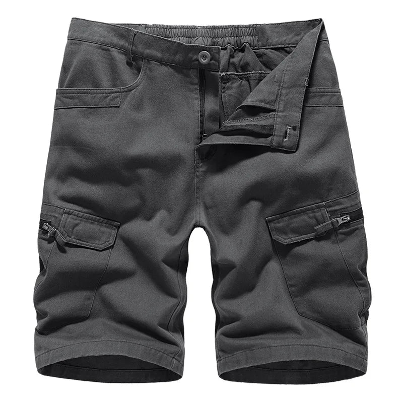 Summer New Men's Cargo Shorts European Size Camouflage Loose Size Casual  Five Quarter Pants