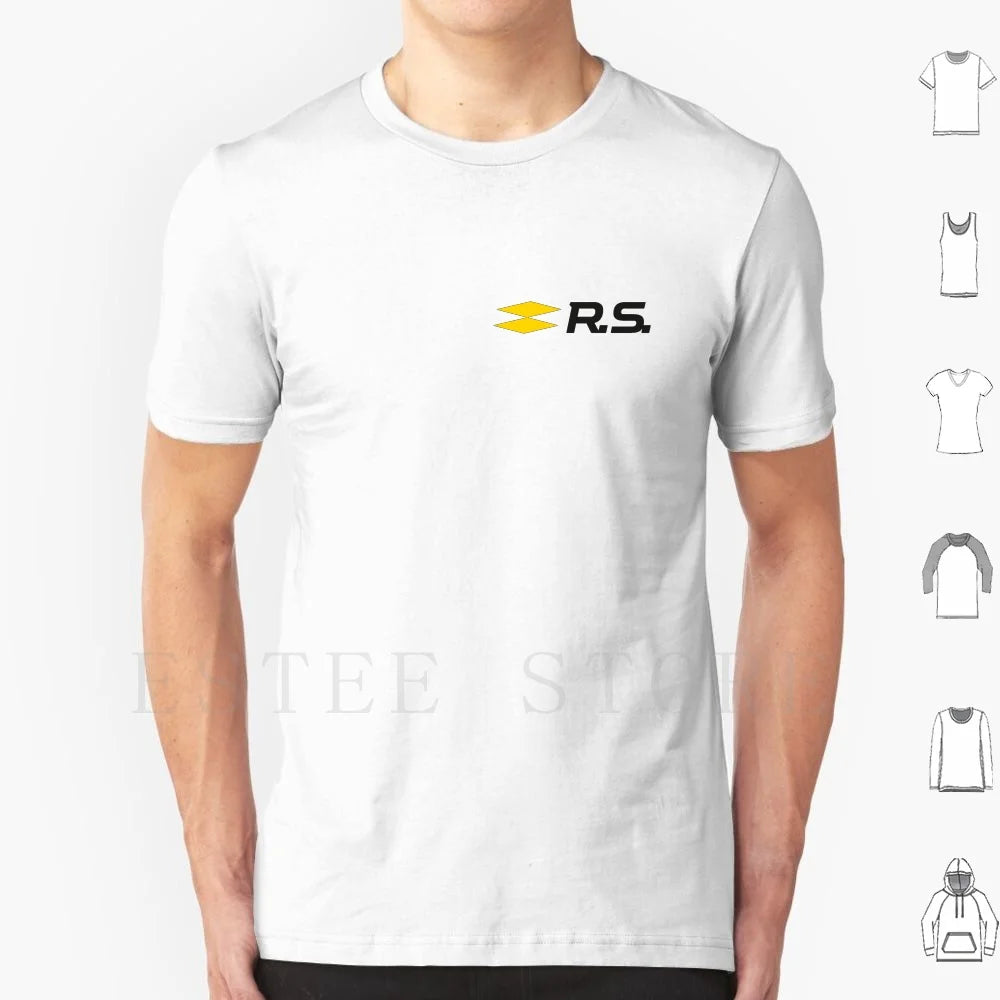 Sport Rs Logo T Shirt Men Cotton 6xl Sport French Megan Rs Chopped Off Sportscar Fun Because Manufacturer Maker Producer