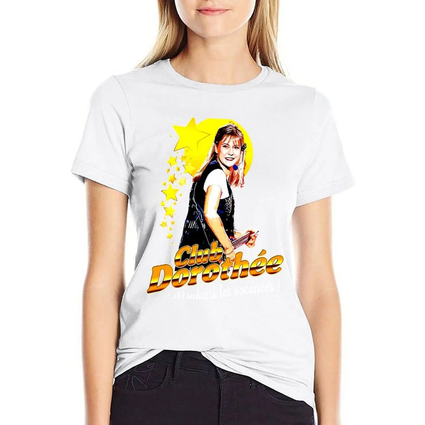 Dorothee Club T-Shirt Aesthetic clothing funnys t shirts for Womens