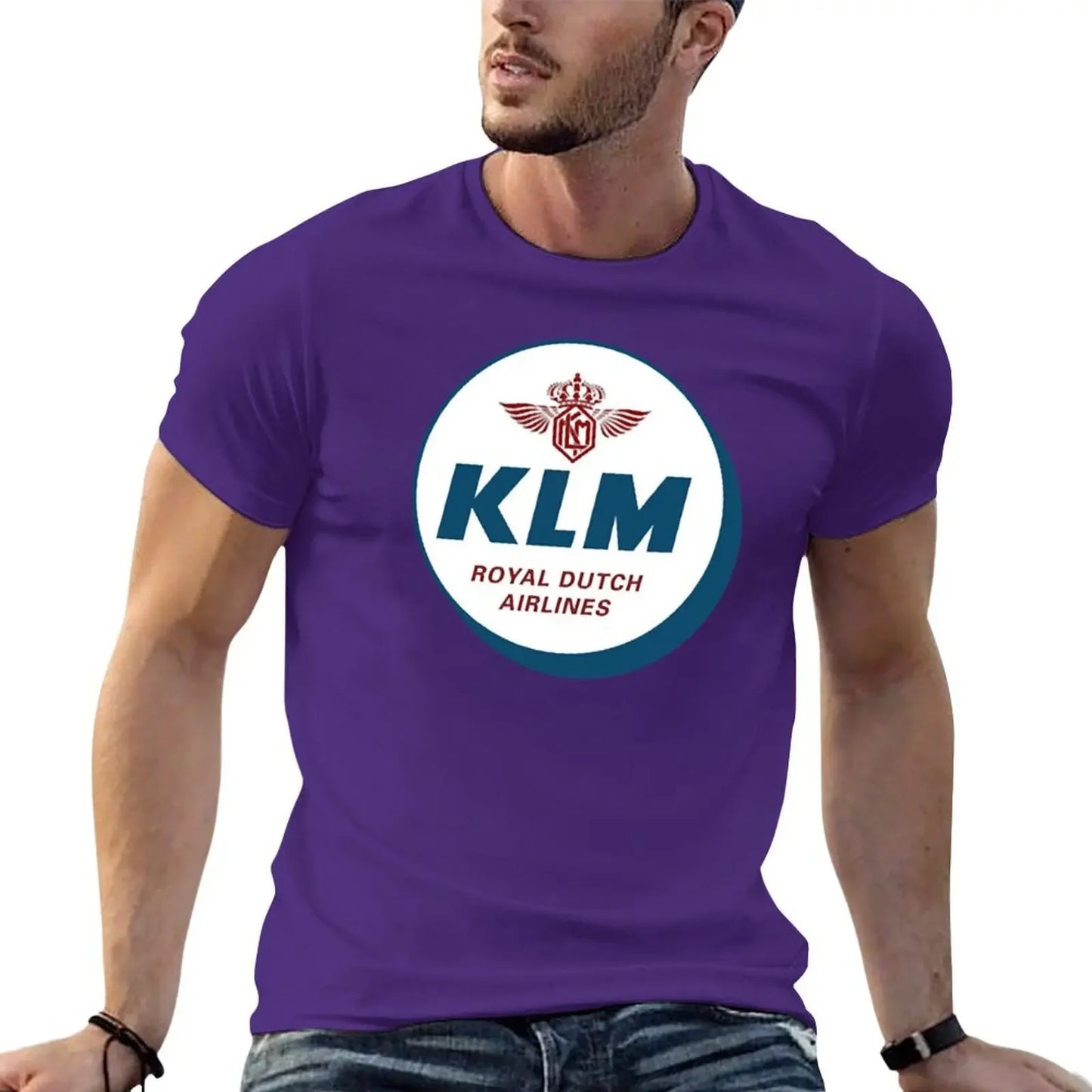 Simple KLM Design T-Shirt essential t shirt boys whites mens clothing