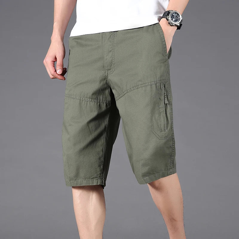 2024 summer new style Men's fashion Shorts Mens Tactical Pants Casual Big Pocket Sports Slacks Cargo Trousers male Size XL-6XL