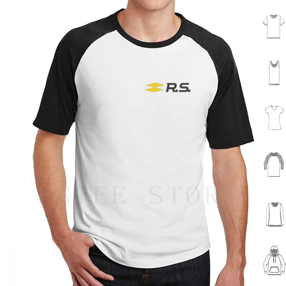 Sport Rs Logo T Shirt Men Cotton 6xl Sport French Megan Rs Chopped Off Sportscar Fun Because Manufacturer Maker Producer