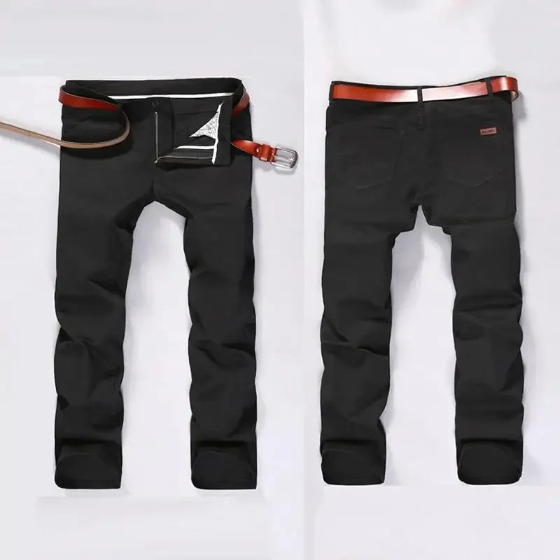 Big Size Men Casual Pants for 70-150kg Plus Size Suit Pants 34-50 Men's Trousers Long Pants Stretch Fabric Loose Baggy Pants