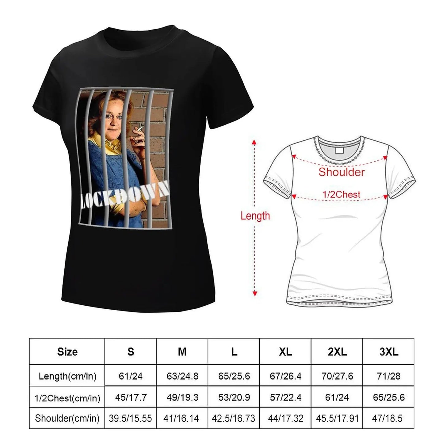 Bea Smith #Lockdown T-Shirt graphics animal print shirt for girls luxury designer clothing Women