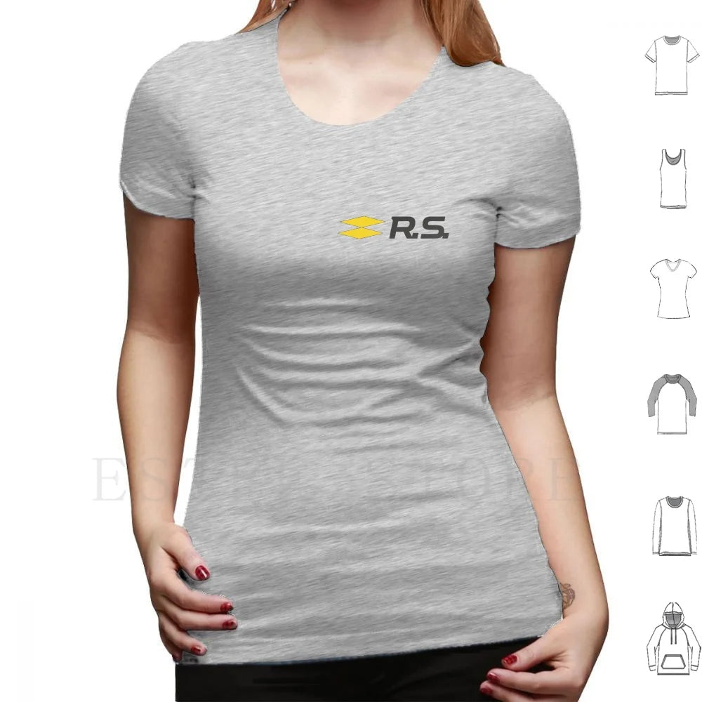 Sport Rs Logo T Shirt Men Cotton 6xl Sport French Megan Rs Chopped Off Sportscar Fun Because Manufacturer Maker Producer