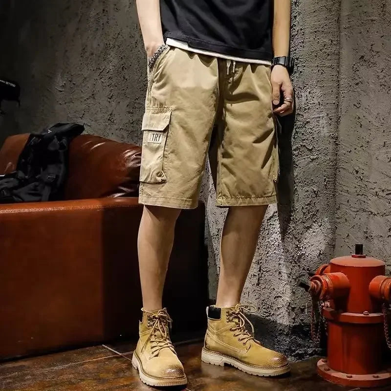 Male Short Pants Baggy Bermuda Loose Half Work Long Men's Cargo Shorts Wide Elegant Wholesale New In Y2k Beautiful Strech