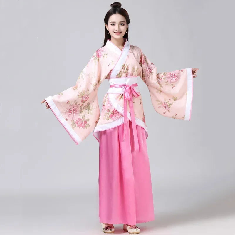 Vintage Hanfu Women Top Skirt 2 Piece Set Costume Festival Outfit Cosplay Ladies Dress Suit Elegant Traditional Chinese Clothing