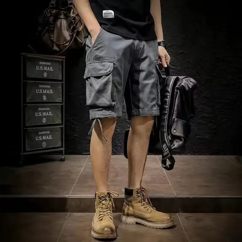 Male Short Pants Baggy Bermuda Loose Half Work Long Men's Cargo Shorts Wide Elegant Wholesale New In Y2k Beautiful Strech