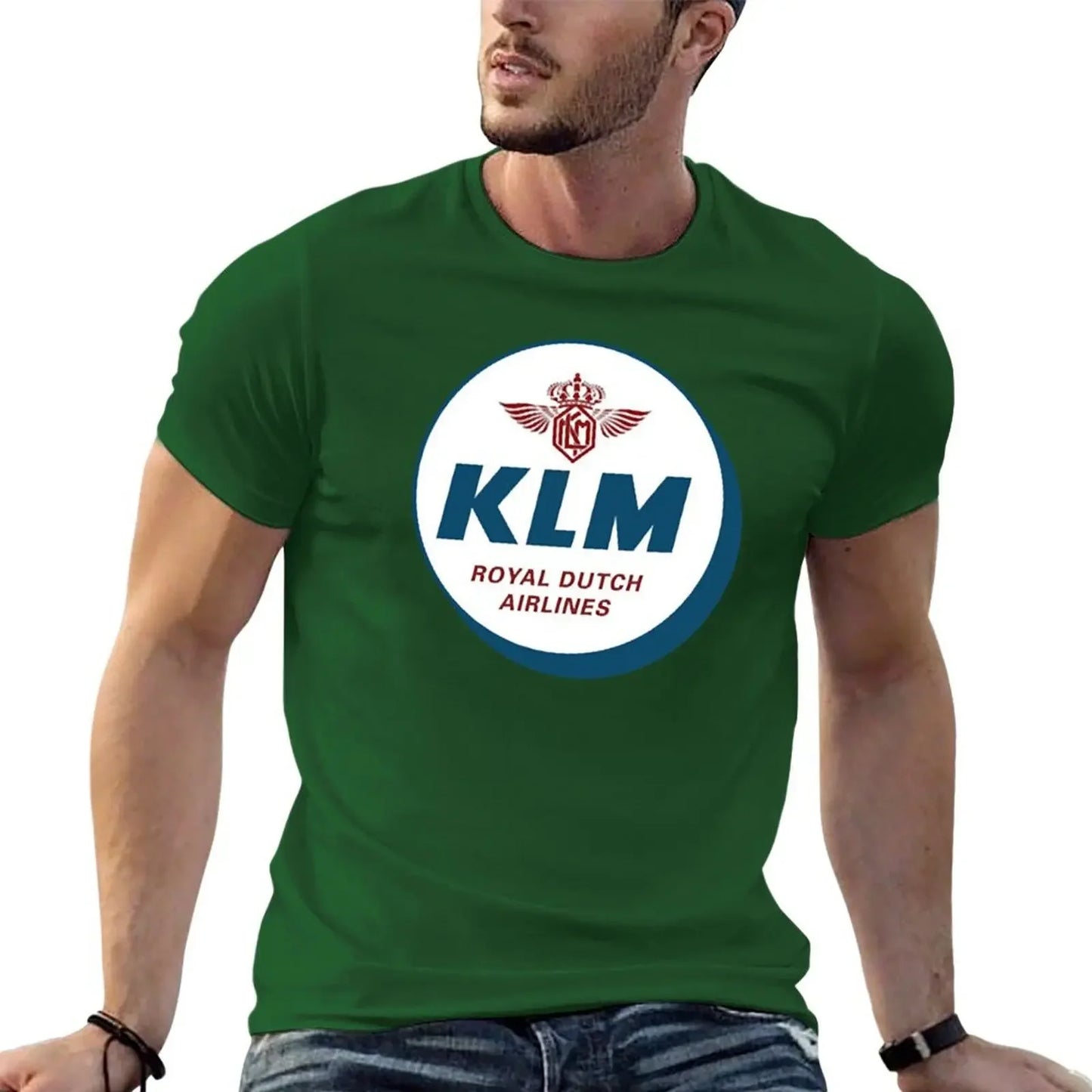 Simple KLM Design T-Shirt essential t shirt boys whites mens clothing