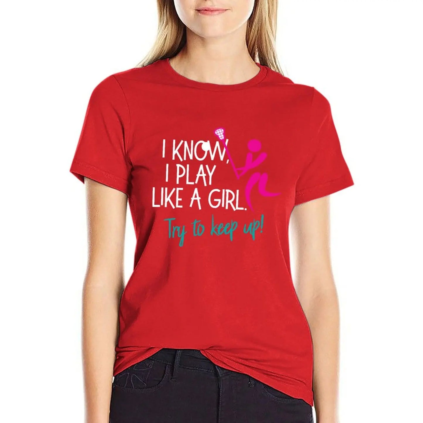 I Know I Play Like A Girl T-Shirt animal print Aesthetic clothing t-shirt dress for Women long