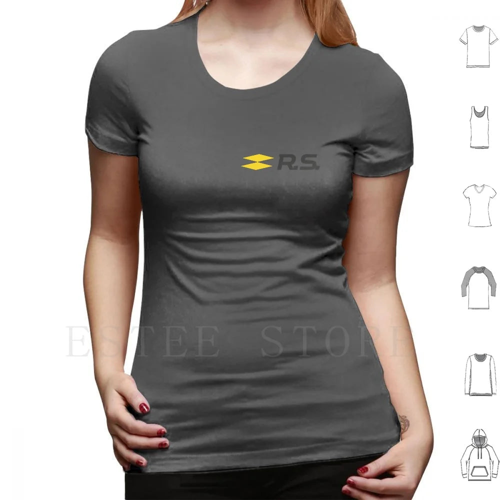 Sport Rs Logo T Shirt Men Cotton 6xl Sport French Megan Rs Chopped Off Sportscar Fun Because Manufacturer Maker Producer