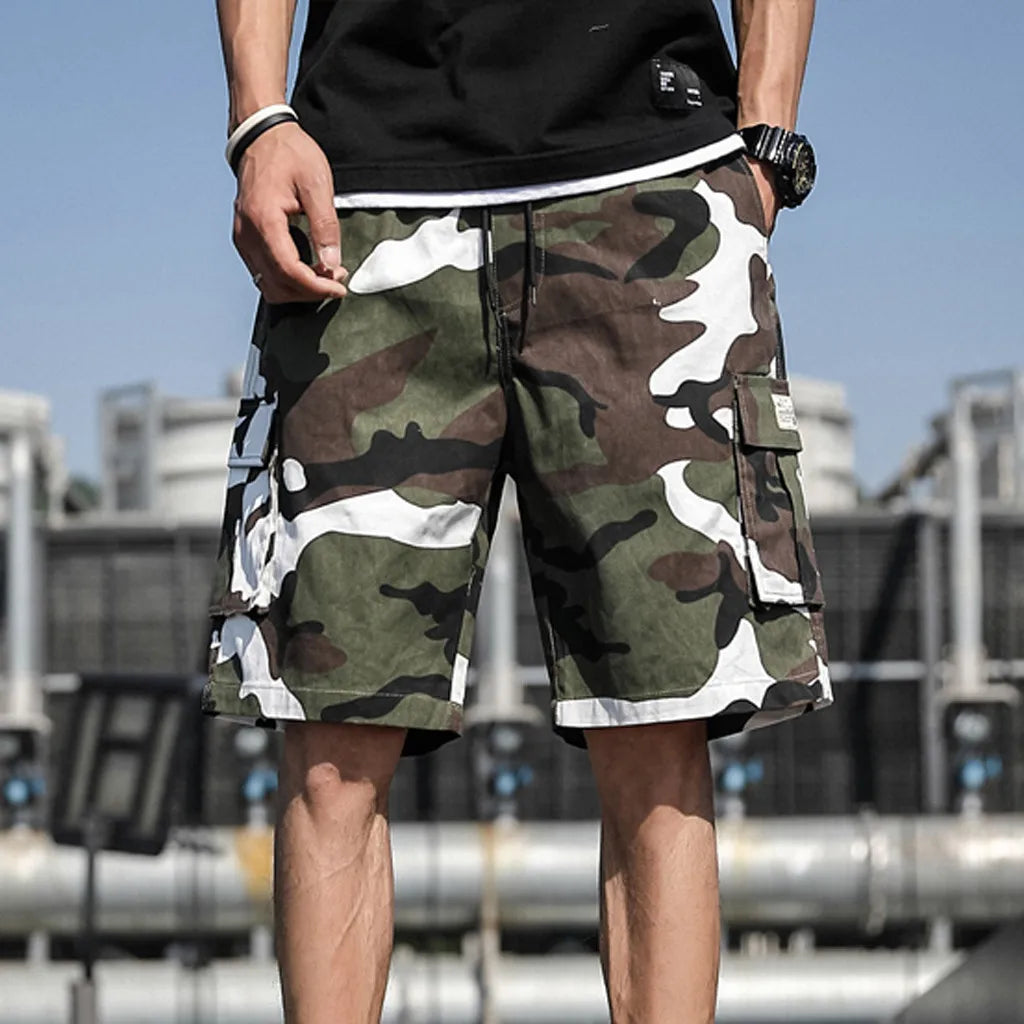 Summer Shorts Men's New Trend Camouflage Overalls Baggy Casual Outdoor Sports Half Pants Pocket Comfortable Cargo Shorts