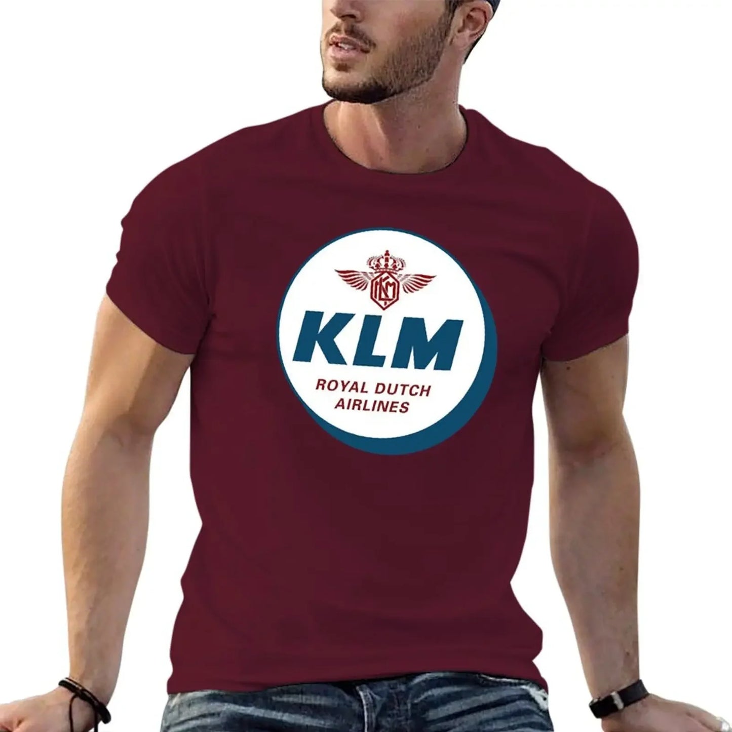 Simple KLM Design T-Shirt essential t shirt boys whites mens clothing