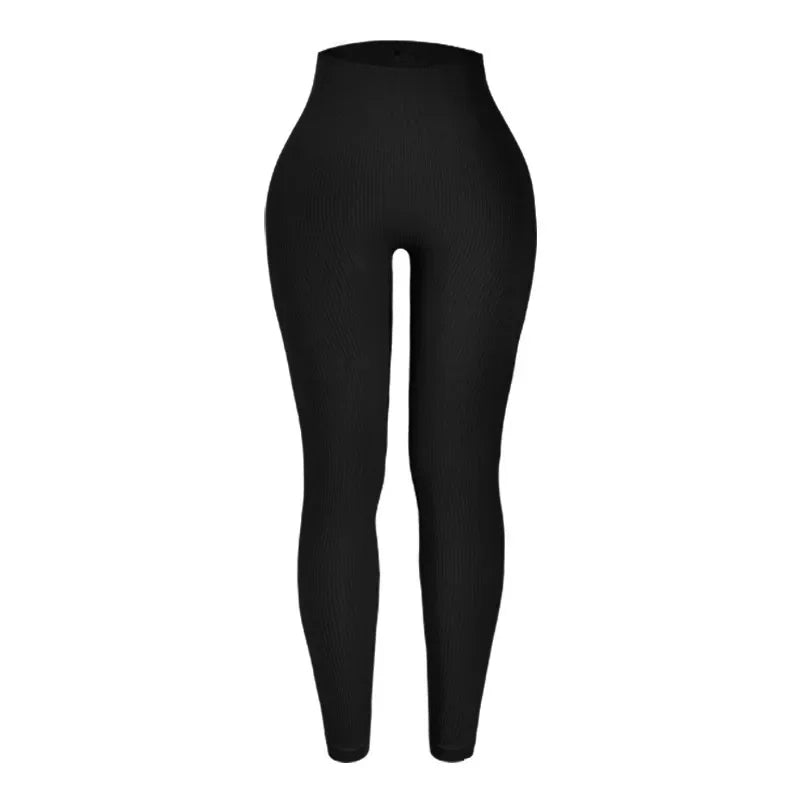 Threaded Sports Pants Leggings Women Yoga Fitness High Waist Hip Lifting Leggings Sport Women Fitness Push Up