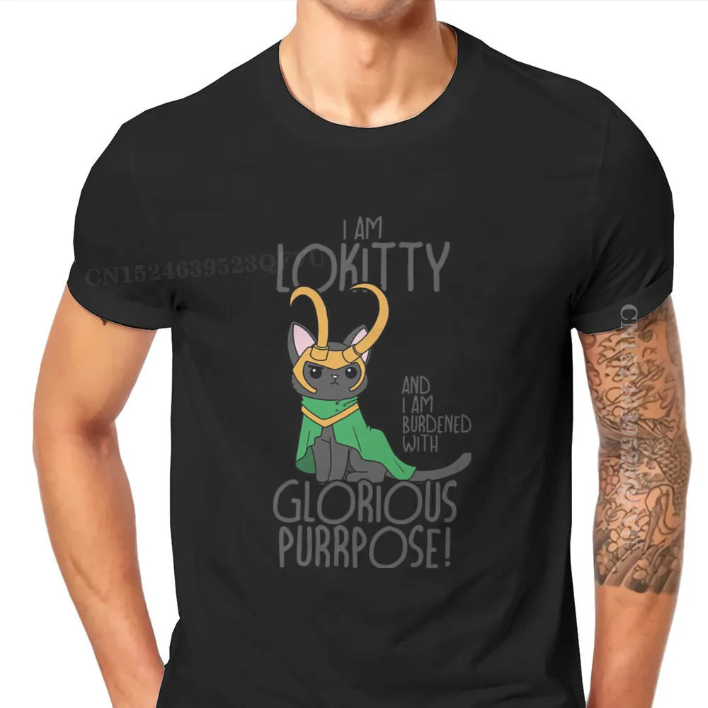 LOKITTY Norse Mythology Loki Men T Shirts Vintage Grunge Large Retro Tshirts New Arrivals Harajuku Men Tshirt Clothing