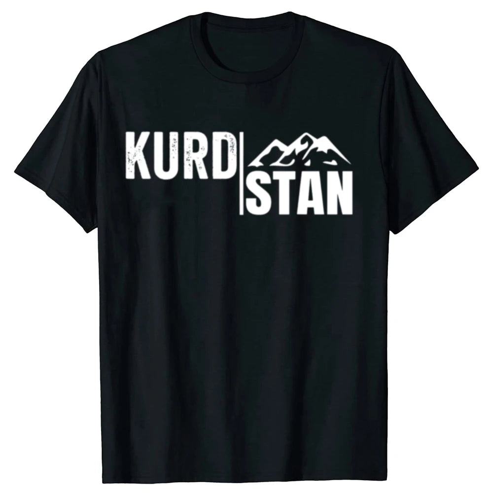 Funny Kurdland Kurdish Kurds Kurdistan T-shirts Men Women's Fashion Casual Oversized Tshirt Cotton Loose Oversized T Shirt